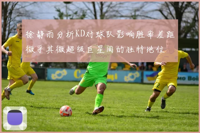 徐静雨分析KD对球队影响胜率差距微乎其微超级巨星间的独特地位